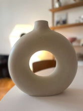 Load image into Gallery viewer, Handmade Ceramic Donut Vase - Milo
