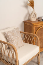 Load image into Gallery viewer, Natura Fern Embroidered Filled Cushion
