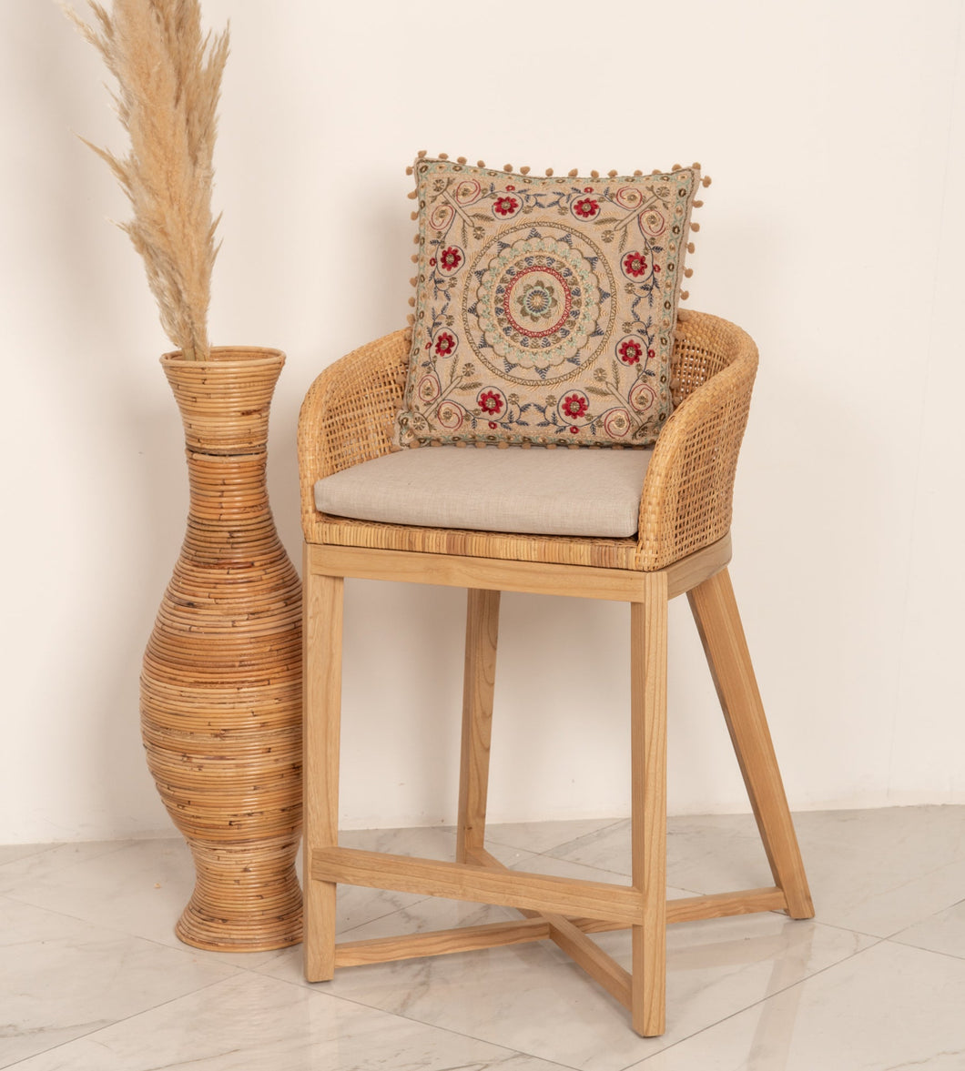Natura Counter Rattan Stool