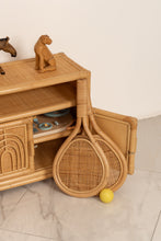Load image into Gallery viewer, Natura Rainbow Rattan Kids Cabinet
