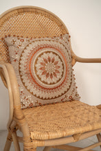 Load image into Gallery viewer, Natura Jasmine Embroidered Filled Cushion
