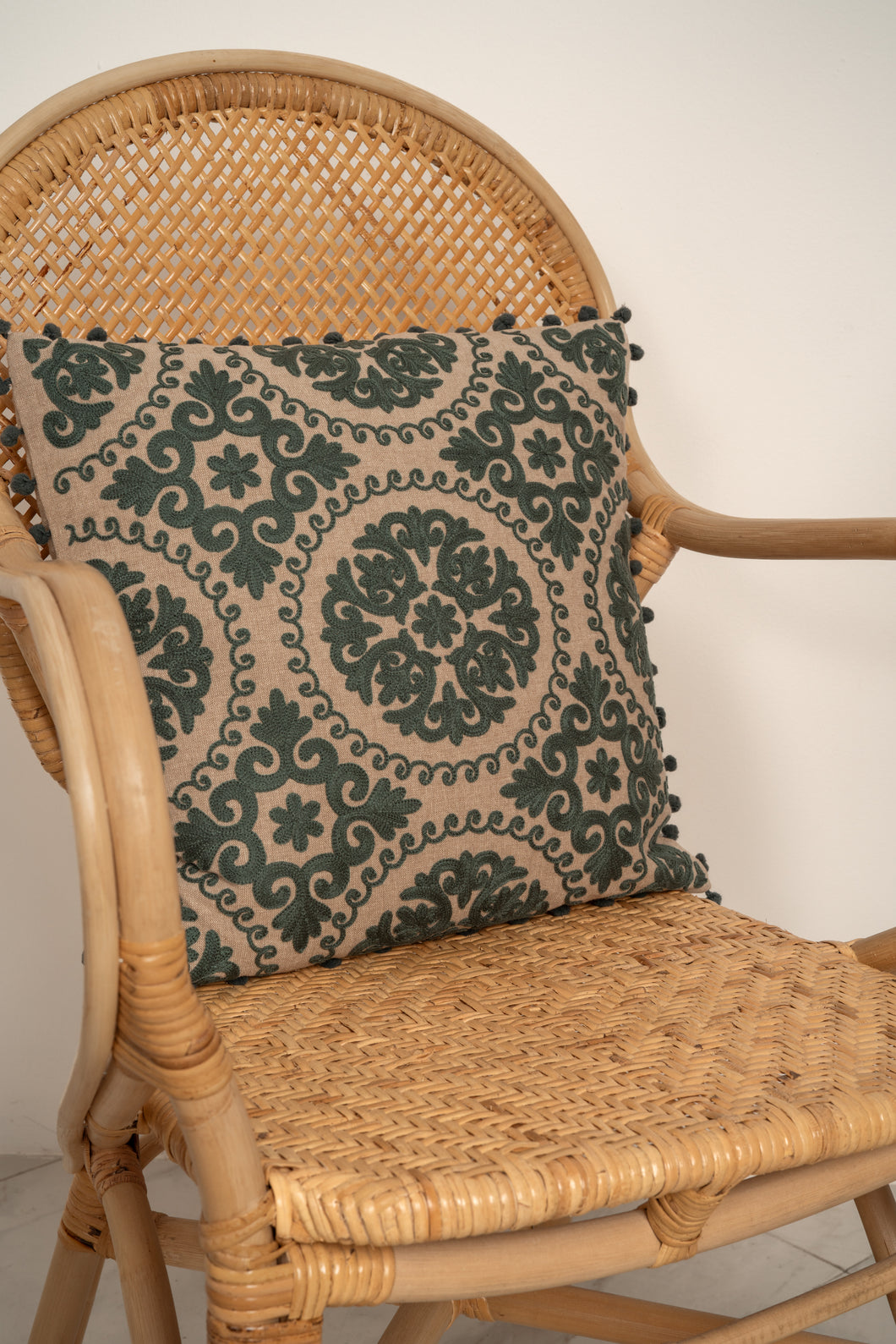 Natura Rang Embroidered Filled Cushion