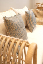 Load image into Gallery viewer, Natura Lotus Embroidered Filled Cushion
