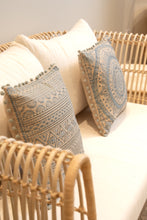 Load image into Gallery viewer, Natura Lotus Embroidered Filled Cushion
