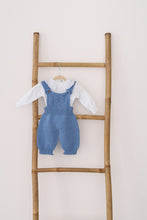 Load image into Gallery viewer, Natura Blue Knitted Baby Romper - Set of 2
