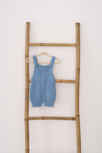 Load image into Gallery viewer, Natura Blue Knitted Baby Romper
