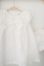 Load image into Gallery viewer, Natura Zinia Dress White Bow - Set of 2

