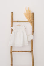 Load image into Gallery viewer, Natura Zinia Dress White Bow - Set of 2
