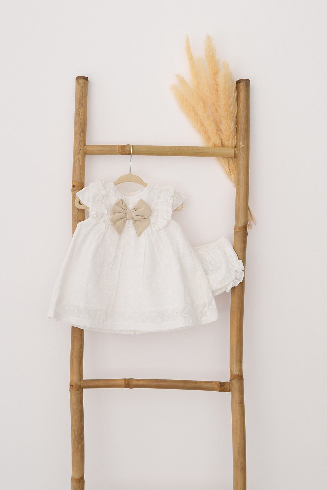 Natura Zinia Dress Beige Bow - Set of 2