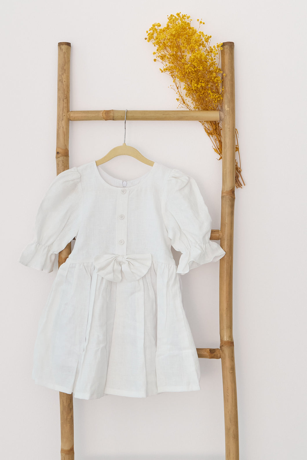 Natura Pureza Linen Dress Whisper White