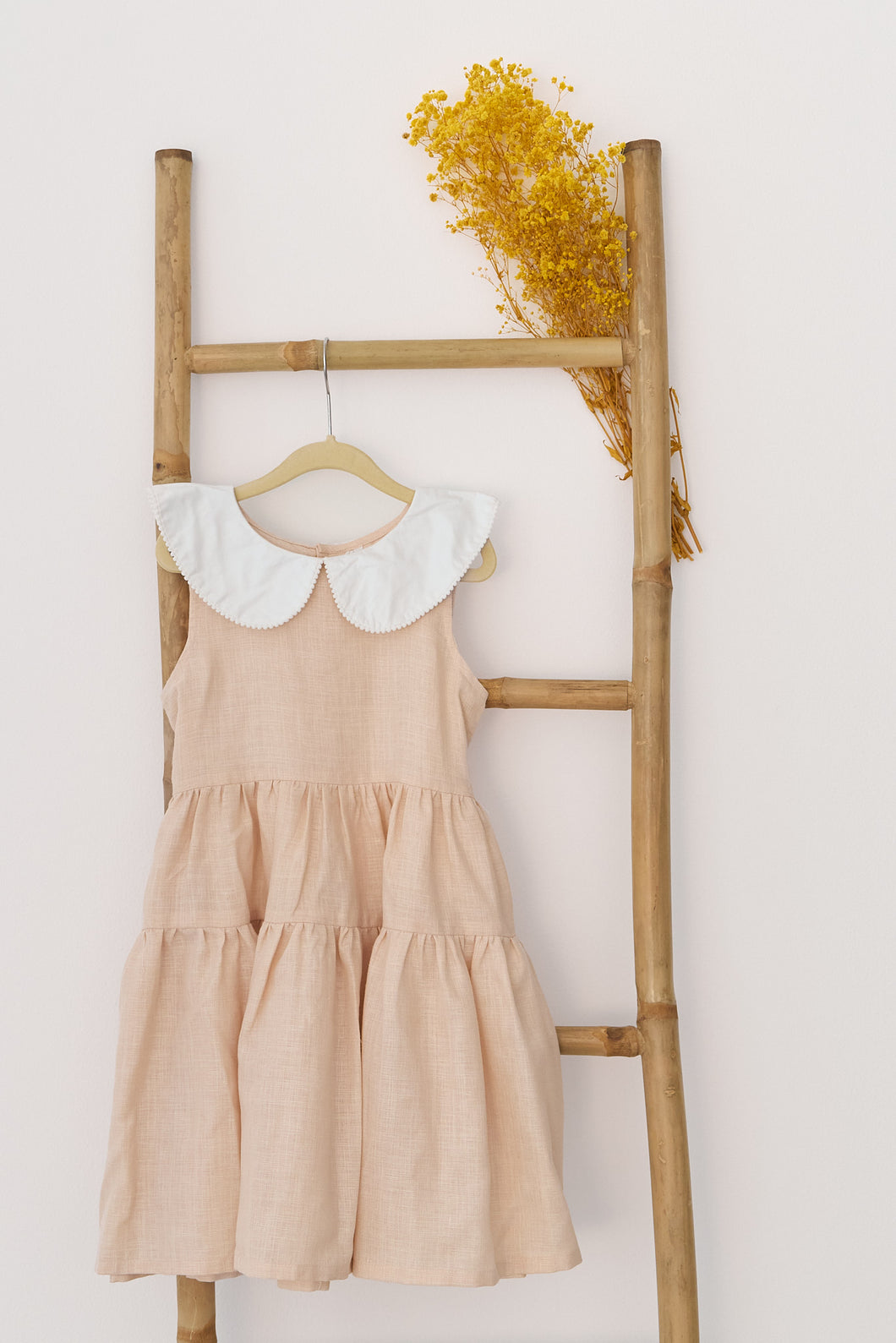 Natura Pink Florbella Linen Dress