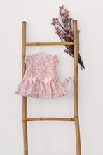 Load image into Gallery viewer, Natura Orange Floral Print Flare Dress
