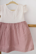 Load image into Gallery viewer, Natura White &amp; Pink Zora Linen Dress
