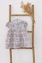 Load image into Gallery viewer, Natura Blue Clara Floral Ruffle Dress
