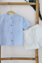 Load image into Gallery viewer, Natura Blue Stripe Cotton - Set of 2
