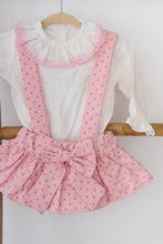 Load image into Gallery viewer, Natura Polka Dot Romper with Bow - Set of 2
