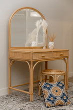 Load image into Gallery viewer, Natura Tessa Rattan Adult Vanity W/ Mirror and Stool Set
