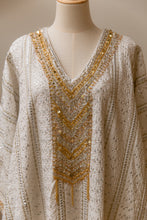 Load image into Gallery viewer, Natura Tiarie Embroidered Stone Kaftan
