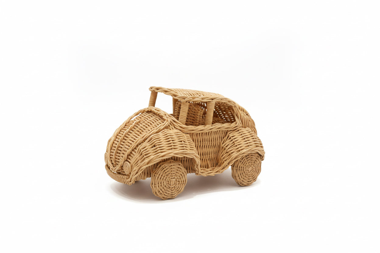 Natura Benny Car Rattan Toy – Natura Living Dubai
