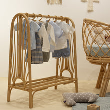Load image into Gallery viewer, Natura Yana Rattan Kids Clothes Rack
