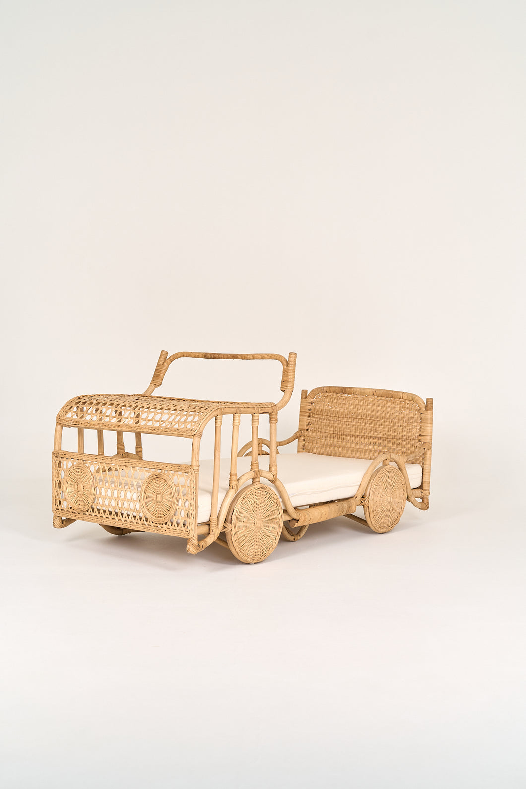 Natura Luigi Rattan Car Kids Bed