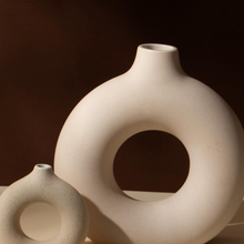 Load image into Gallery viewer, Handmade Ceramic Donut Vase - Milo
