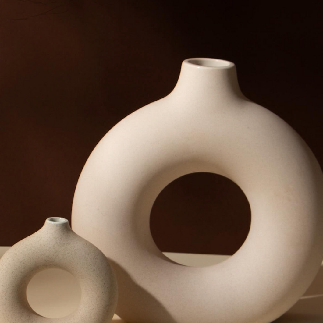 Handmade Ceramic Donut Vase - Milo