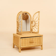 Load image into Gallery viewer, Natura Daisy Kids Rattan Vanity
