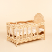 Load image into Gallery viewer, Natura Ollie Rattan Baby Cot
