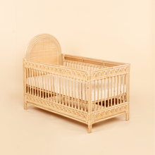 Load image into Gallery viewer, Natura Ollie Rattan Baby Cot

