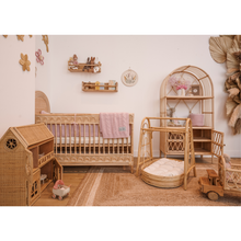Load image into Gallery viewer, Natura Ollie Rattan Baby Cot

