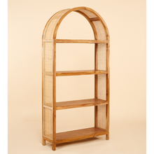 Load image into Gallery viewer, Natura Hegra Solid Teak and Rattan Shelf
