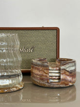 Load image into Gallery viewer, Sand&amp;Stone Chestnut Onyx Coaster Set
