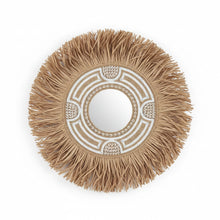 Load image into Gallery viewer, Raffia Shell Wall Round Decor
