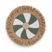 Load image into Gallery viewer, Raffia Shell Wall Round Decor
