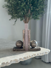 Load image into Gallery viewer, Handmade Marble Ball Bookends (set of 2)
