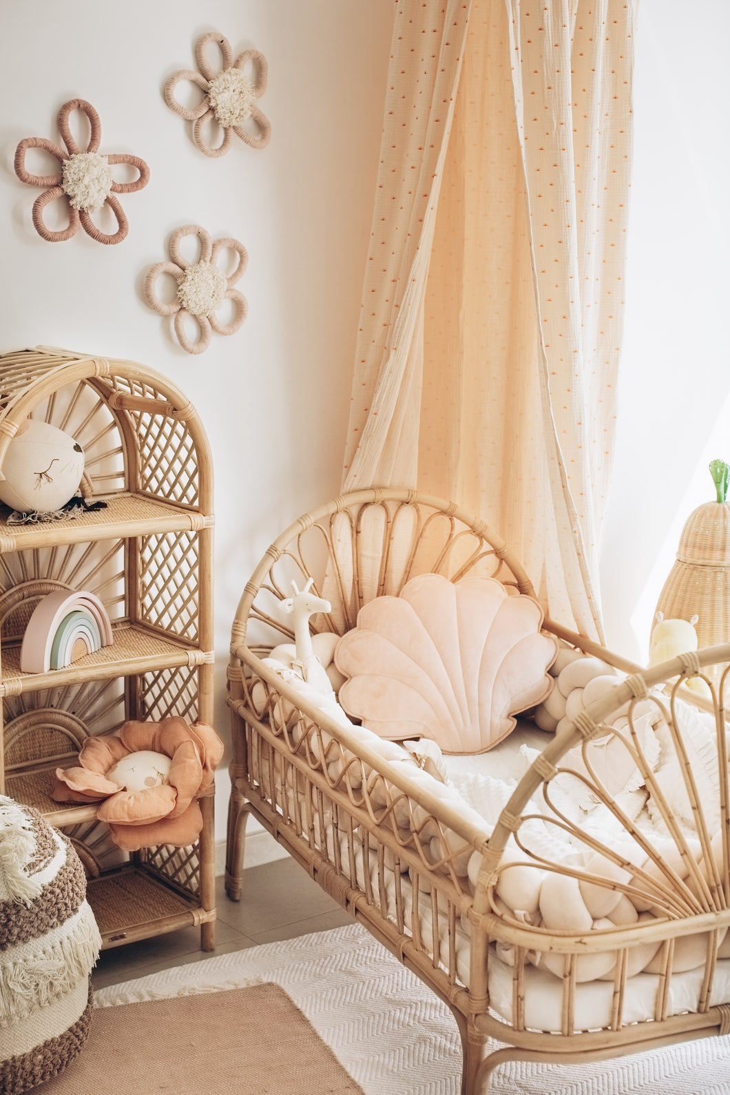 Natura Millie Rattan Toddler Bed