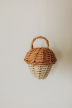 Load image into Gallery viewer, Natura Acorn Rattan Rattle (Set of 2)
