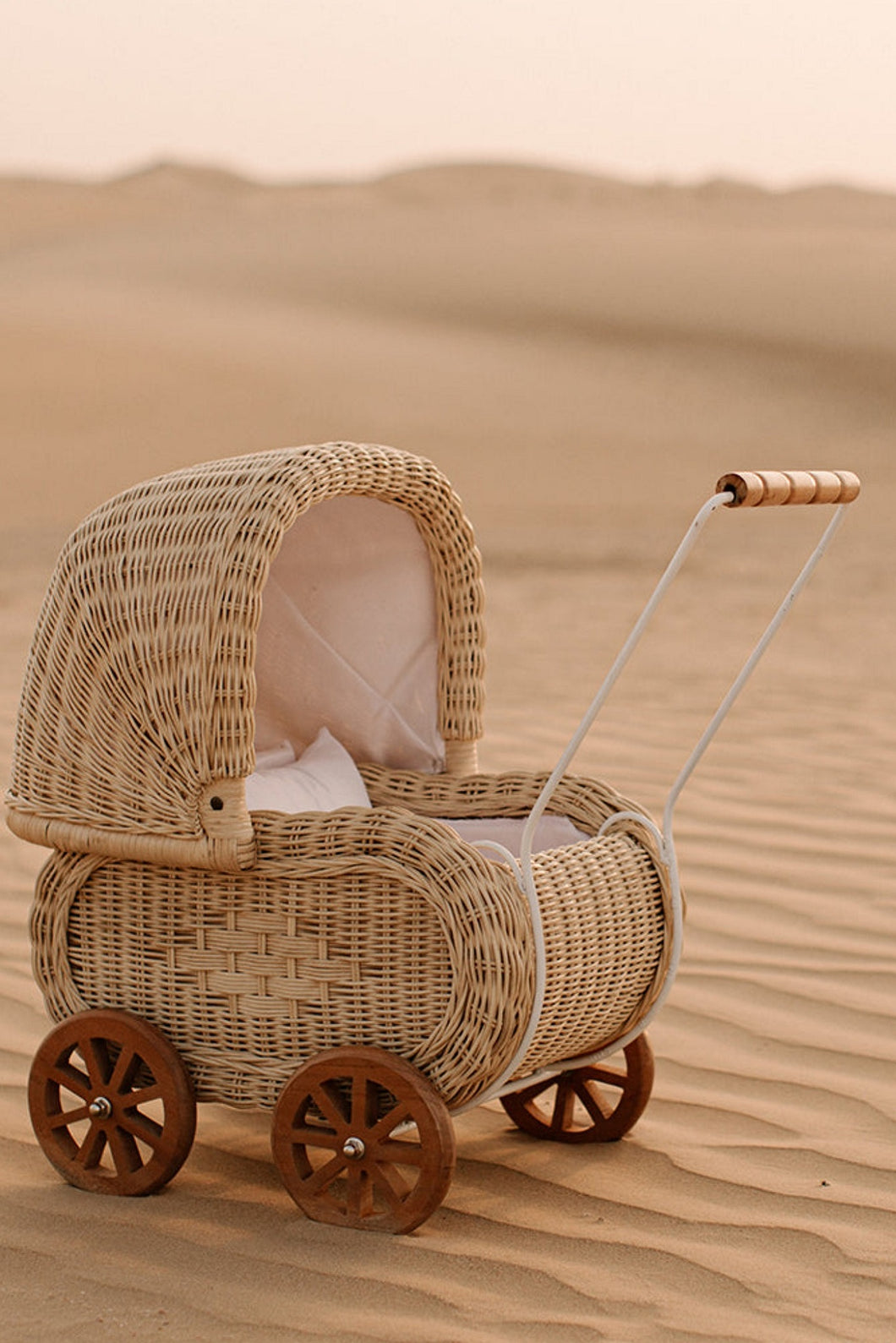 Natura Lilly Rattan Doll Pram