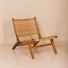 Load image into Gallery viewer, Natura Denver Solid Teak Wood and Rattan Chair
