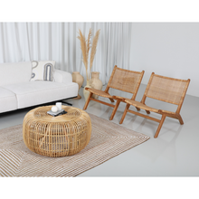 Load image into Gallery viewer, Natura Denver Solid Teak Wood and Rattan Chair
