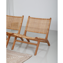 Load image into Gallery viewer, Natura Denver Solid Teak Wood and Rattan Chair
