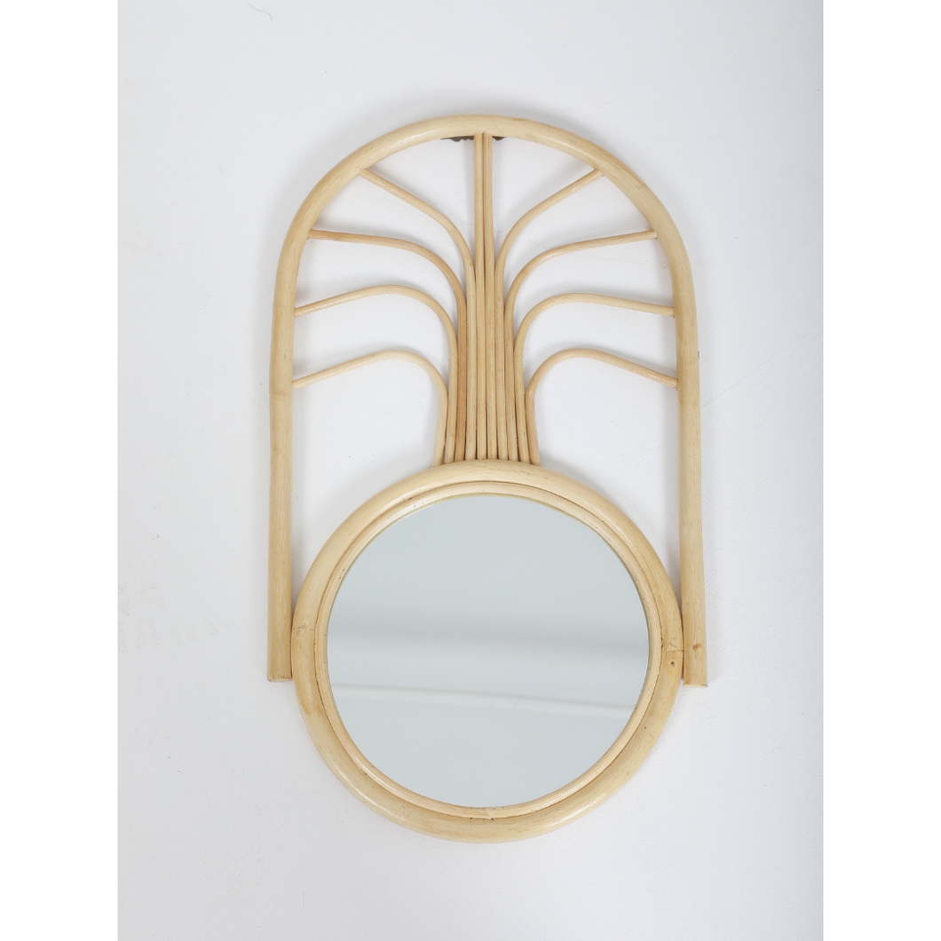 Natura Palm Rattan Mirror