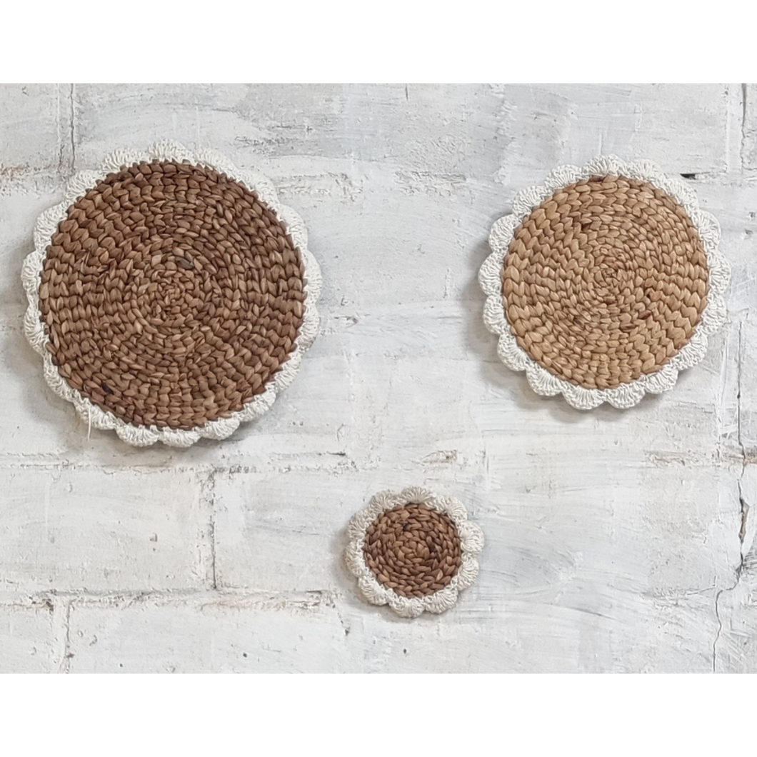 Natura Handwoven Abaca Wall Decor (Set of 3 Small)