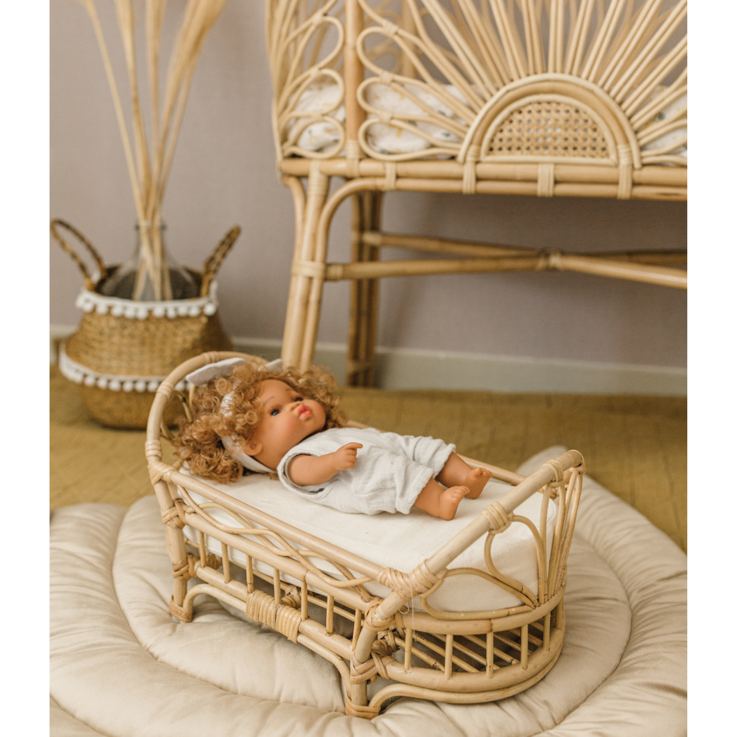 PRE-ORDER Natura Beverly Rattan Doll Bed
