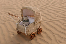 Load image into Gallery viewer, Natura Lilly Rattan Doll Pram
