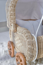 Load image into Gallery viewer, Natura Lilly Rattan Doll Pram
