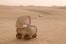 Load image into Gallery viewer, Natura Lilly Rattan Doll Pram
