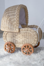 Load image into Gallery viewer, Natura Lilly Rattan Doll Pram
