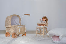 Load image into Gallery viewer, Natura Lilly Rattan Doll Pram
